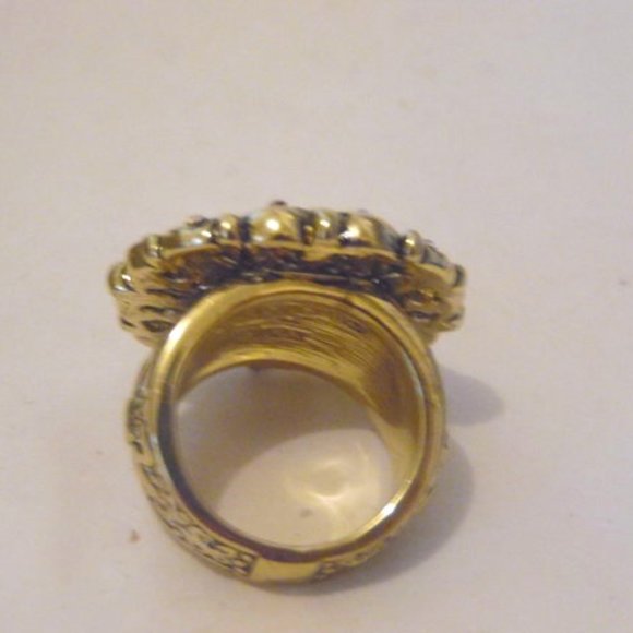 Heidi Daus Jet-Color "How Suite It Is" Crystal Ring Size 8 - Picture 2 of 5